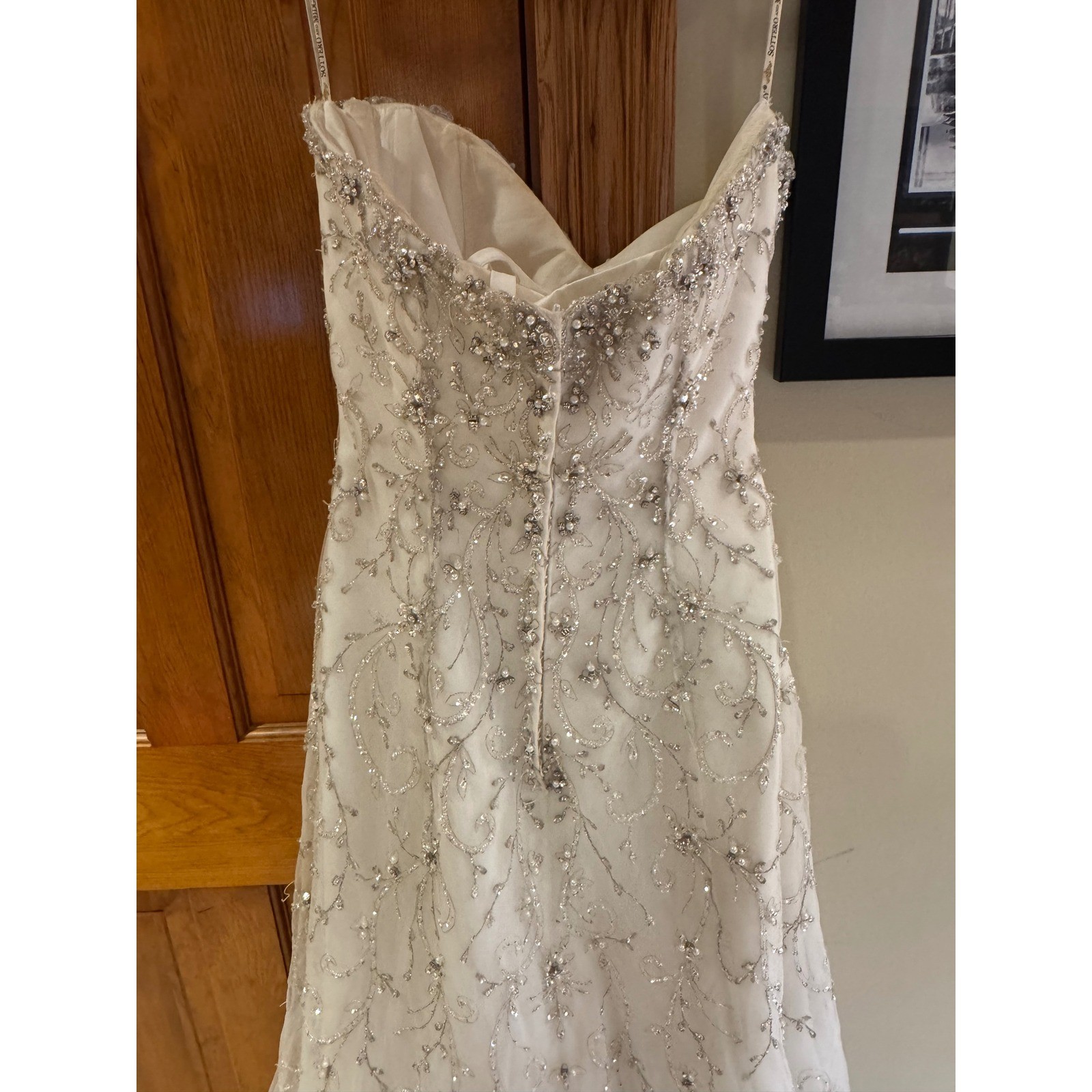 Sottero and Midgley Haute Couture Beaded Mermaid Wedding Dress Ivory Size 14