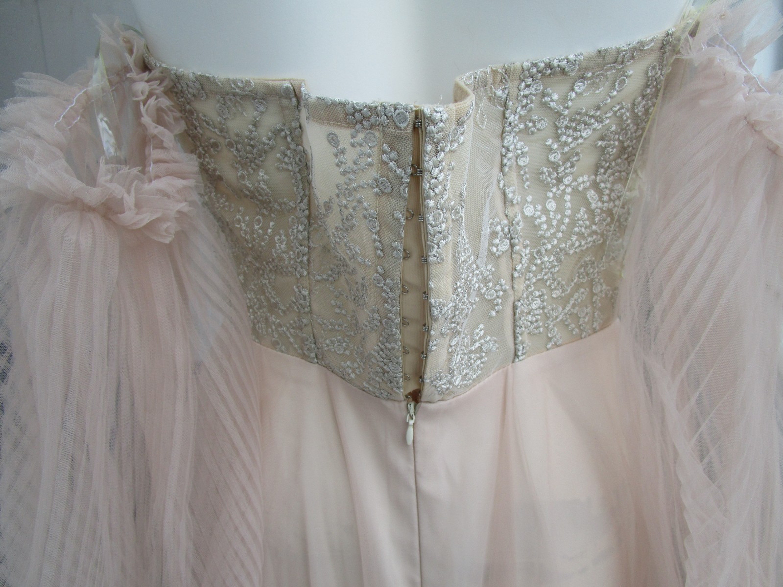 Angelina Androsova Bridal dress GOWN~Princess QUEEN~ TULL~ puff sleeve Couture S