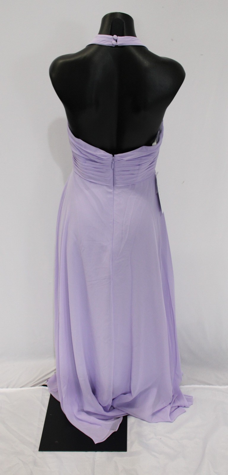 Azazie Women’s Tessie A-Line V-Neck Pleated Chiffon Dress AP2 Lilac Size: A6 NWT