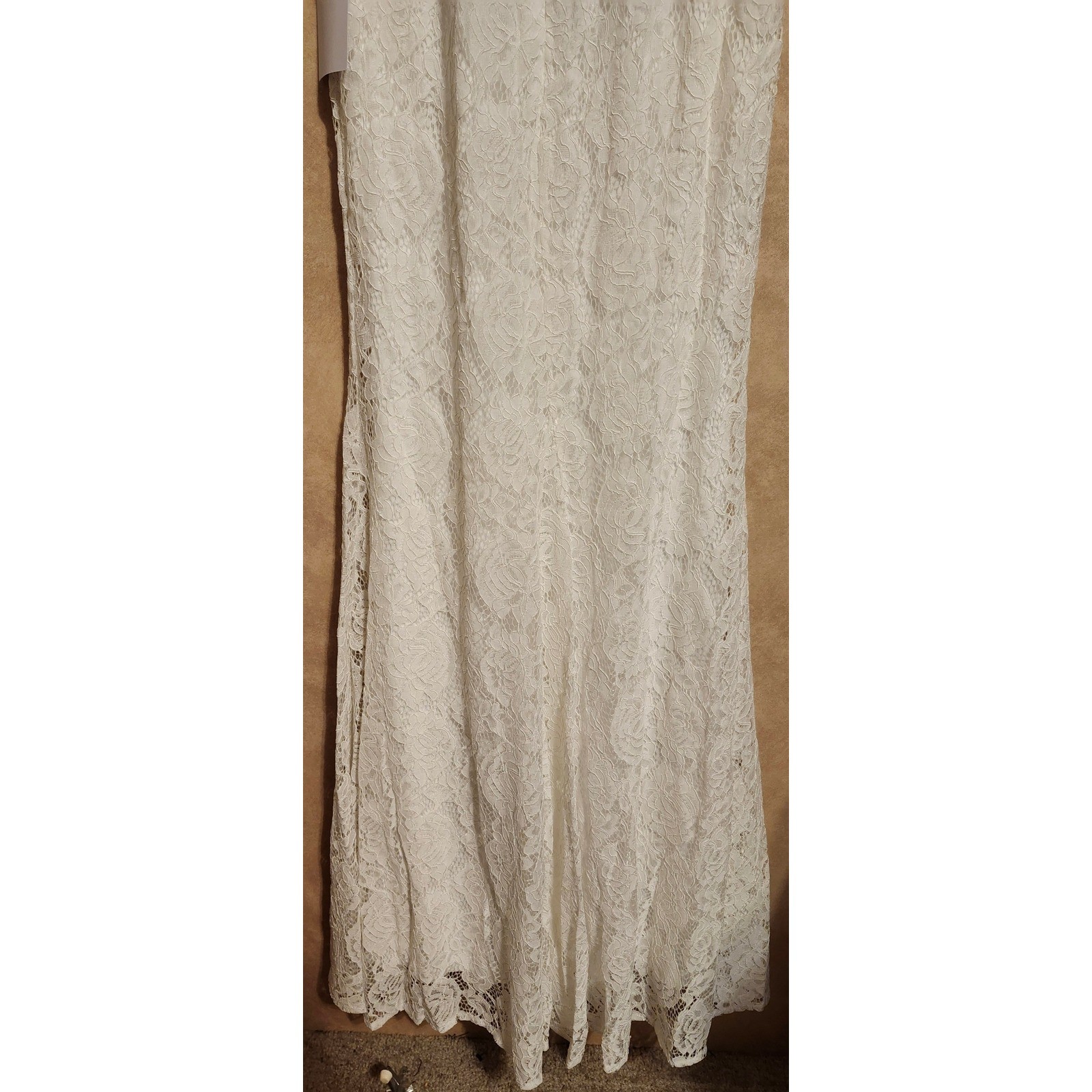Lulus White Lace Maxi Dress Sweetheart Keyhole Back Mermaid Bridal Gown White