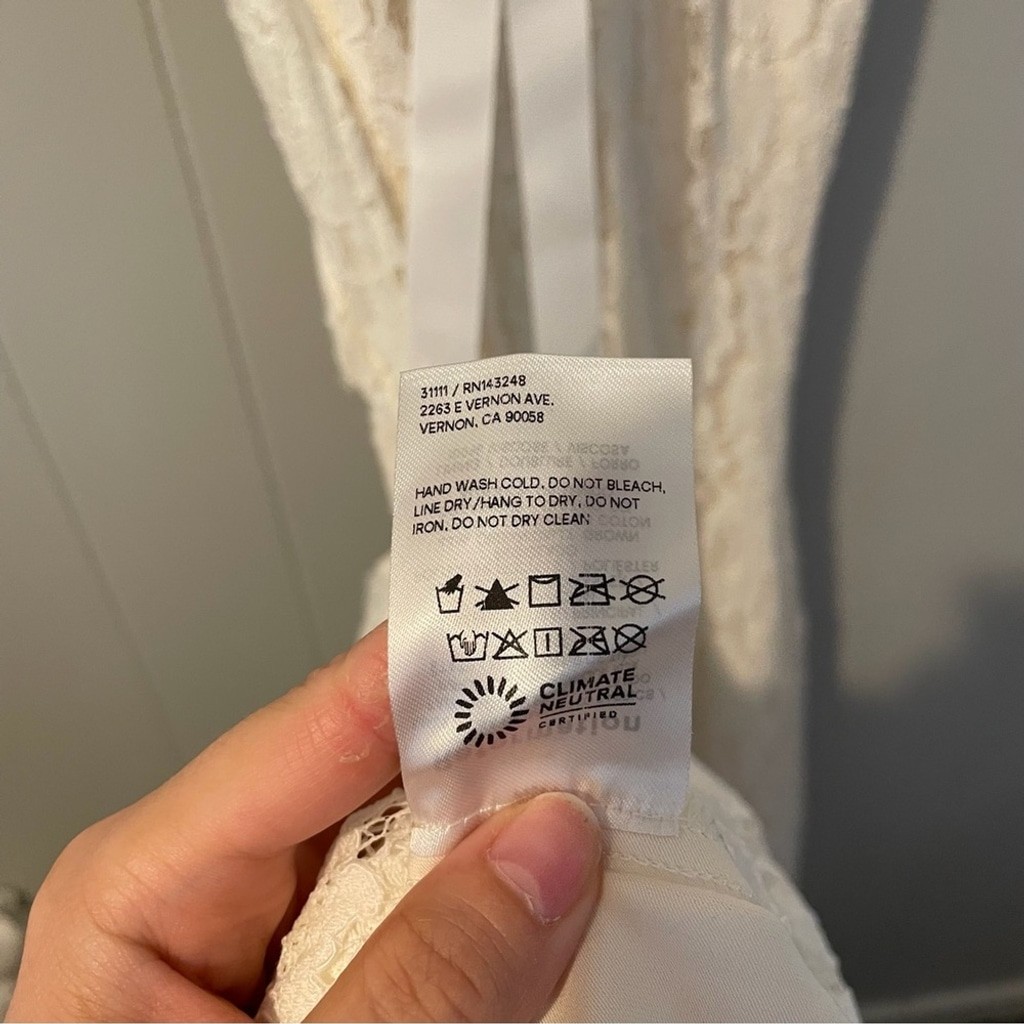 NWT Reformation Lace Hestia Mermaid Dress Wedding Gown Size 0 Ivory