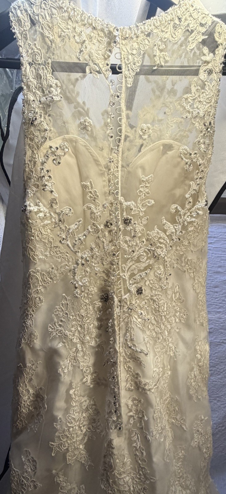 Bridal Dress Mori Lee By Madeline Gardner Gown With Stone Embroid Dress Sz6