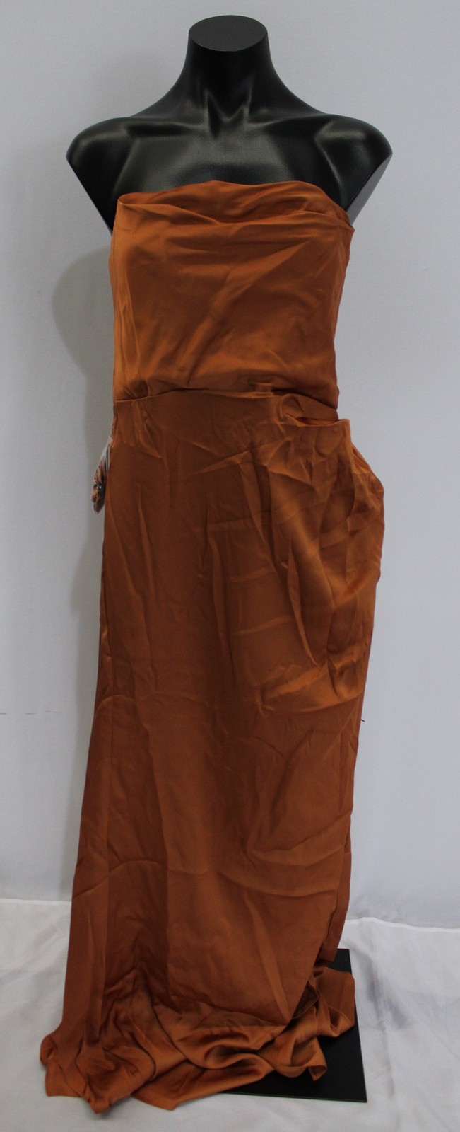 Azazie Women’s Leonis Mermaid Stretch Satin Convertible Dress AP2 Copper SizeA12