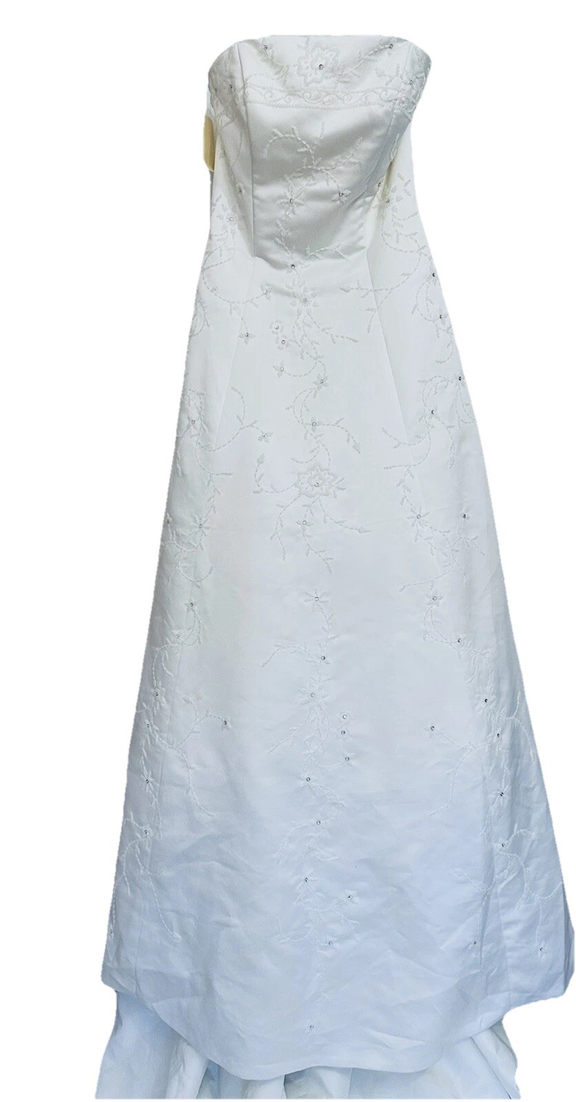 NEW PRIVATE COLLECTION WHITE/SILVER WEDDING BRIDAL GOWN DRESS 8/10 ORIG $750