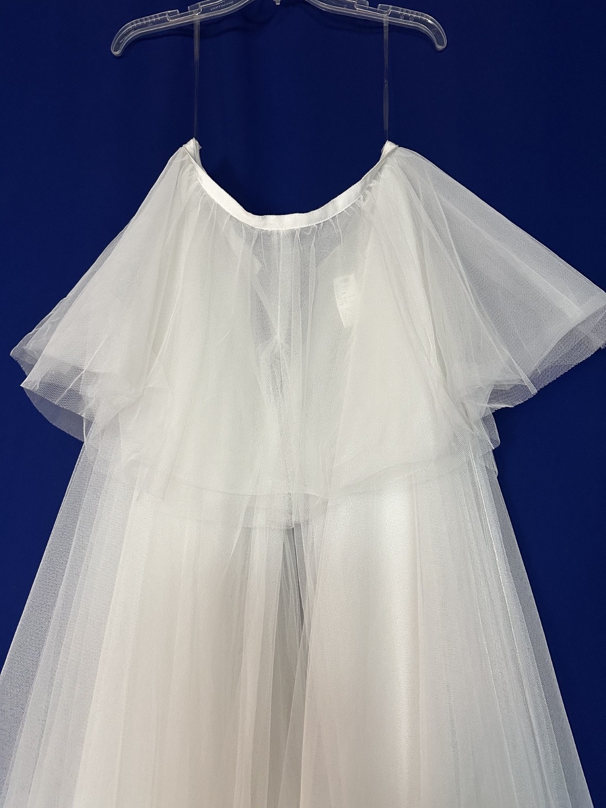 Willowby Watters Wedding Dress Separate Tulle Overskirt with Train Size 10