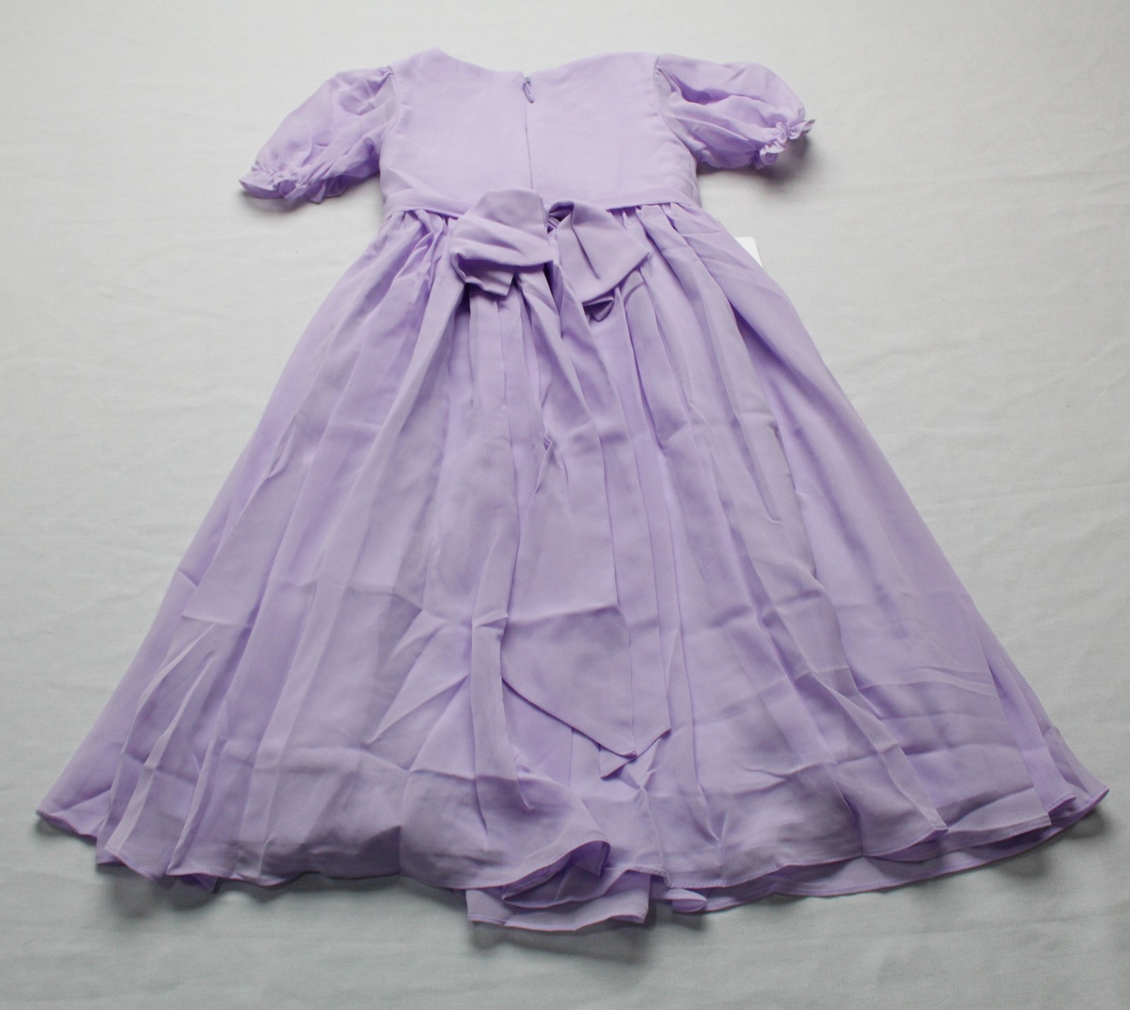 Azazie Girls Joss A-line with Sleeves Chiffon Dress AP2 Lilac Size: 4 NWT