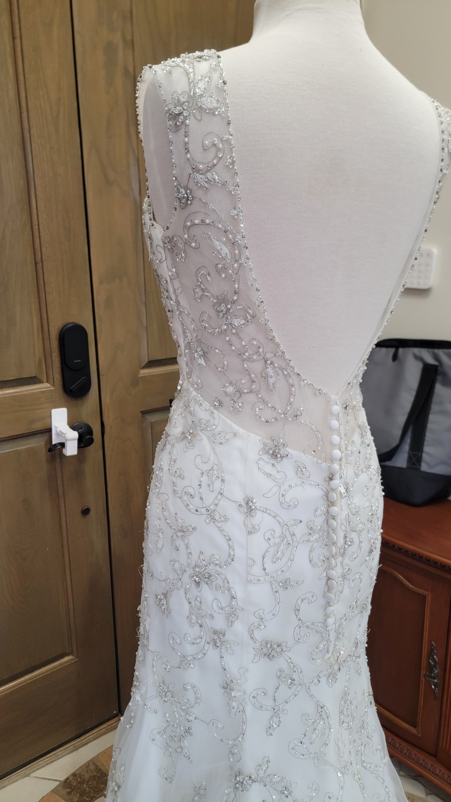 Morilee 2778 Bridal Wedding Dress Crystal Beaded Embroidery Fit and Flare Ivory