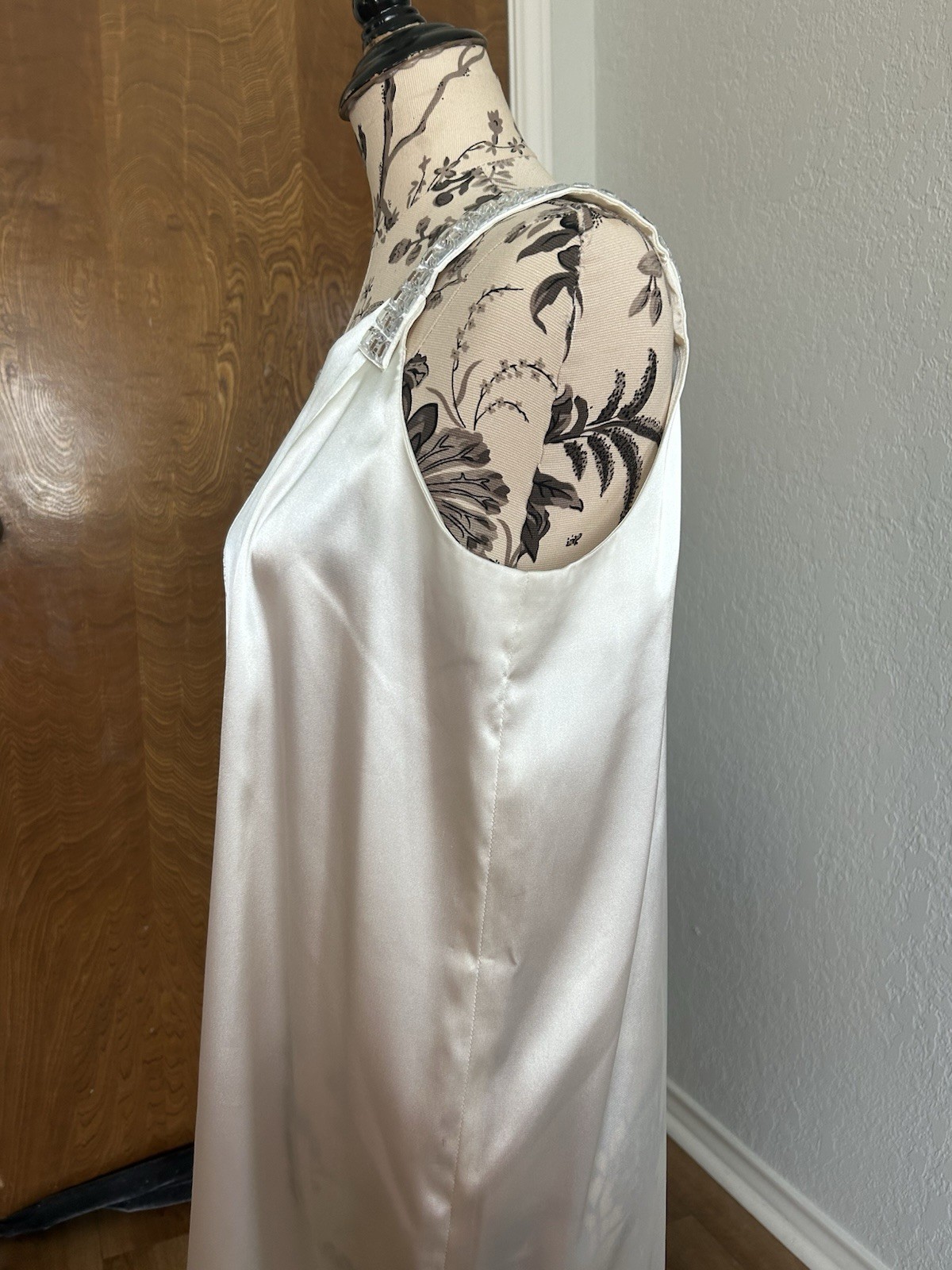 Art Deco Style Slip Dress With Jewel Embellishing Wedding