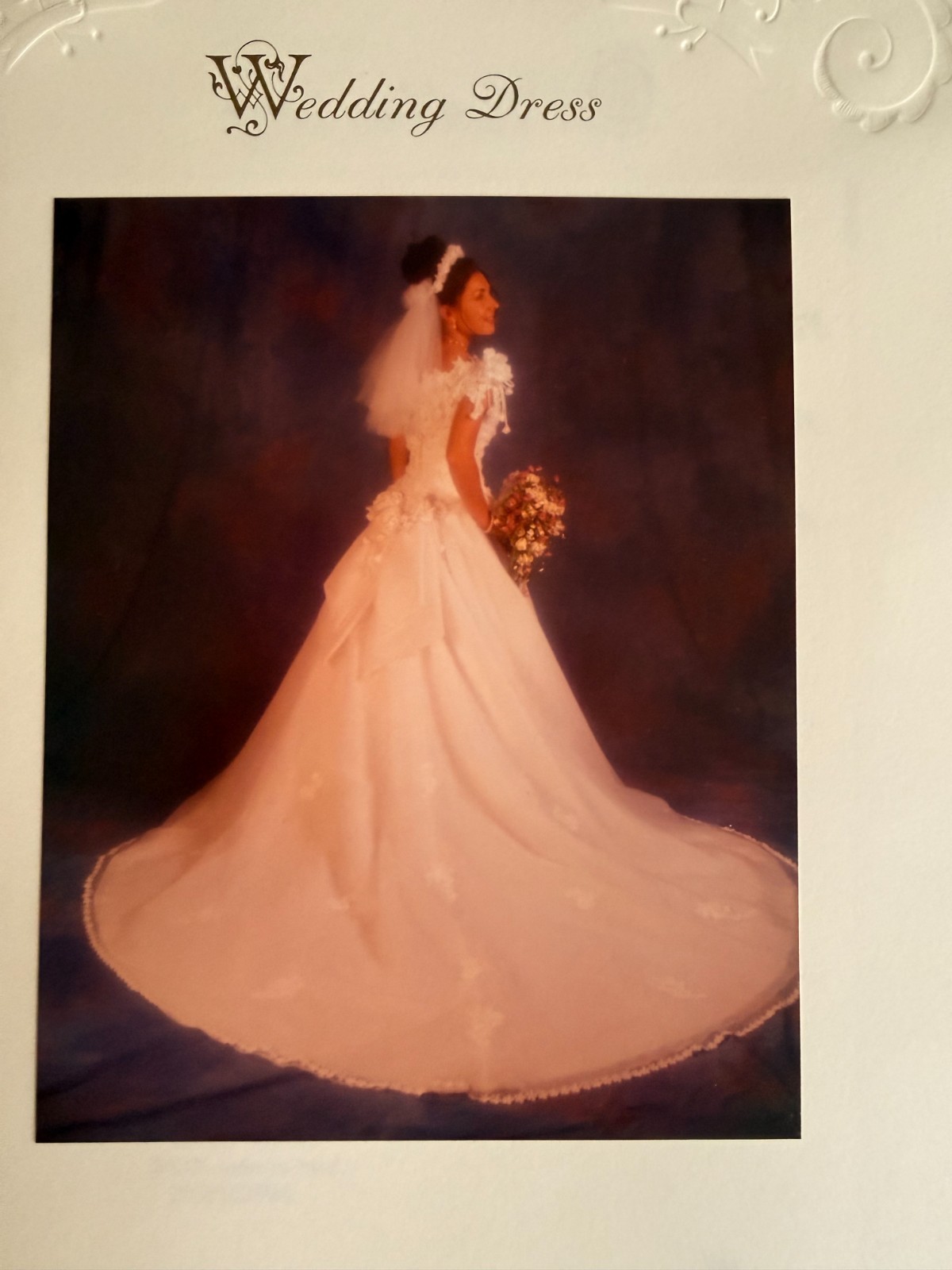 white wedding dress size 4p