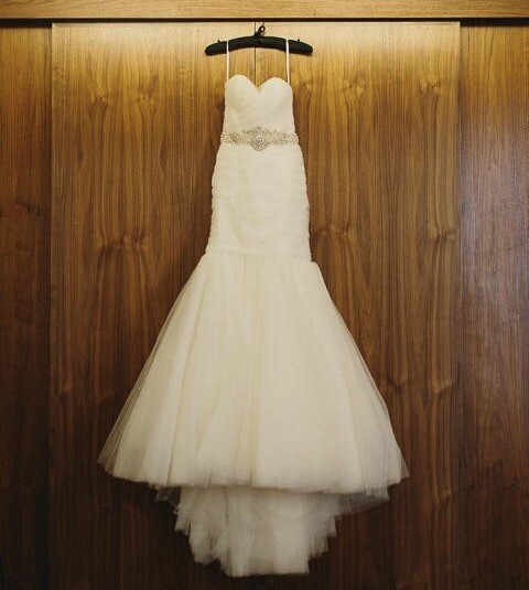 Kenneth Pool By Amsale Charlize Ivory Tulle Wedding Dress Bridal Sz 12/ Street 8