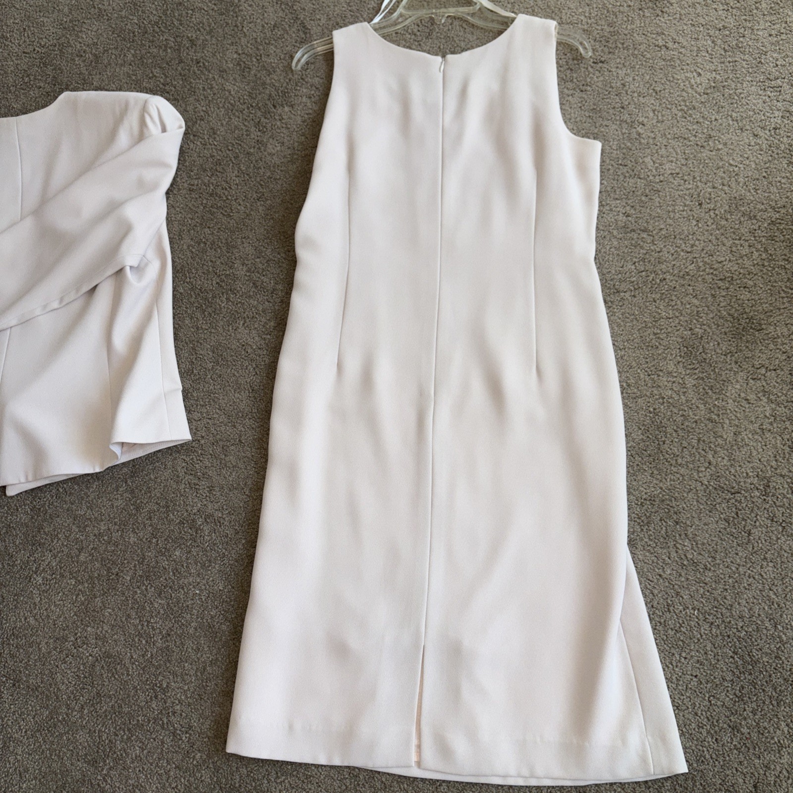 Robes Lawrence Montreal Formal Dress w/Blazer Beige Wedding Bride NYE size 14P