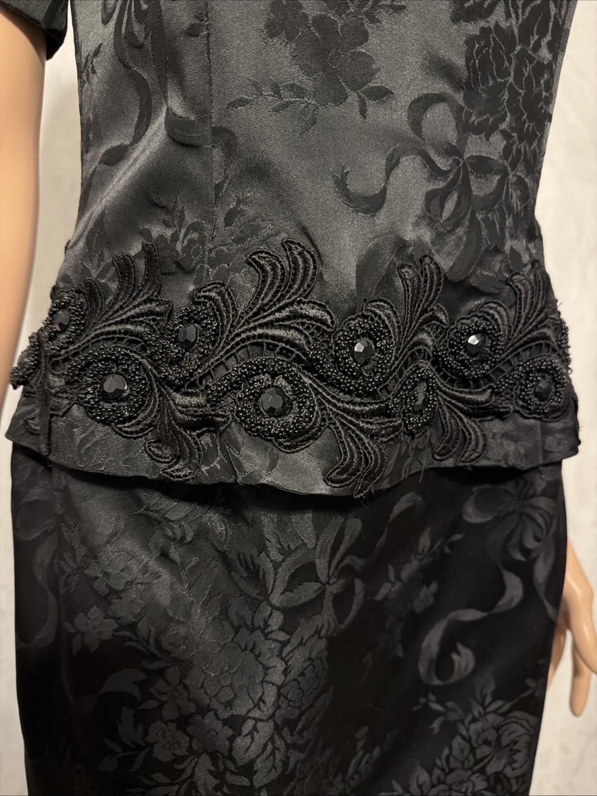 Scott Mcclintock VTG Classy Off Shoulder Little Black Dress Cocktail Event 8