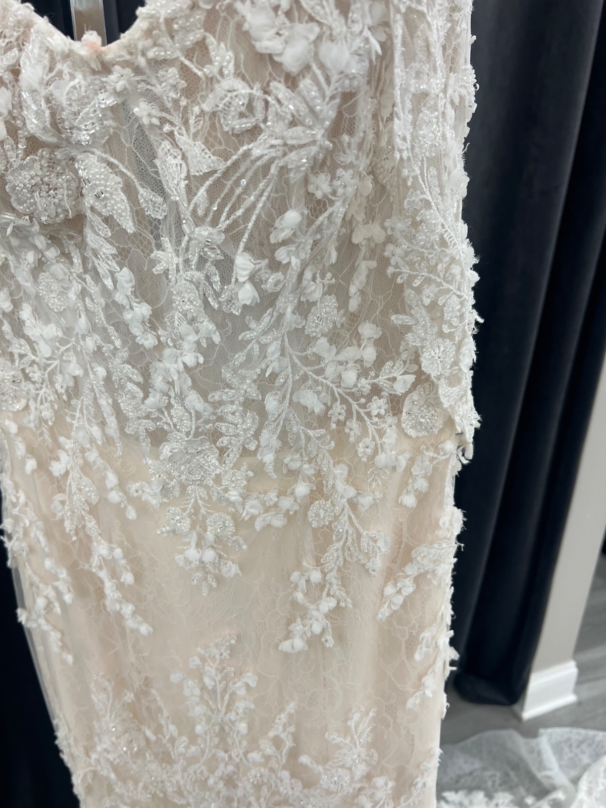 wedding dress casablanca 2507 size 12 ivory nude