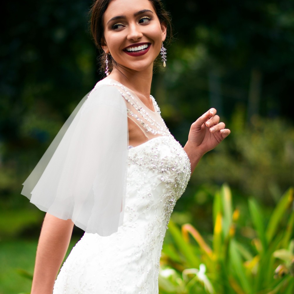 2Pcs Reusable Wedding Dress Tulle Sleeves White Sleeves Elegant Dress Accessory