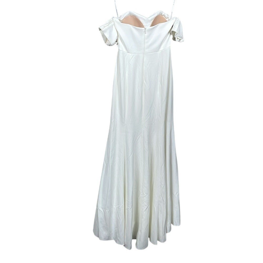 Watters & Watters Ivory Off-the-Shoulder Bow Sleeve Wedding Gown Dress NEW 18W