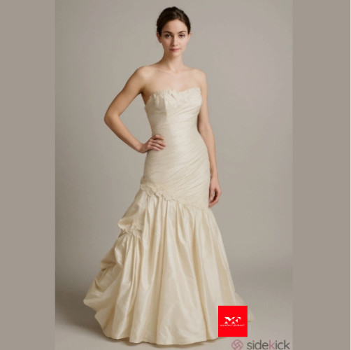 COSMOBELLA MILANO IVORY STRAPLESS WEDDING GOWN SIZE 10