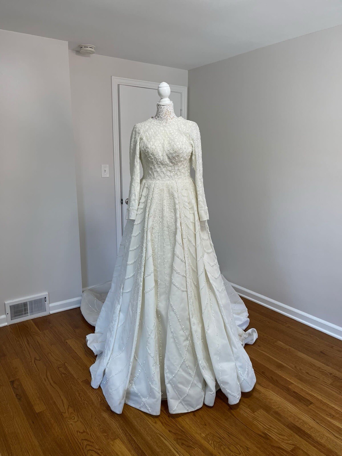 Custom Made Beaded Wedding Gown Dress