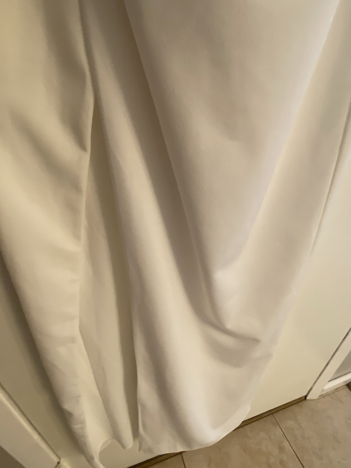 Long White One Shoulder Alternative Wedding Dress Bridal Gown Small
