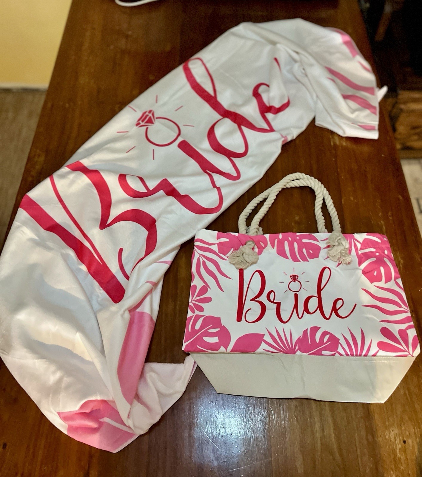 Bride Beach Bag And Matching Beach Towel