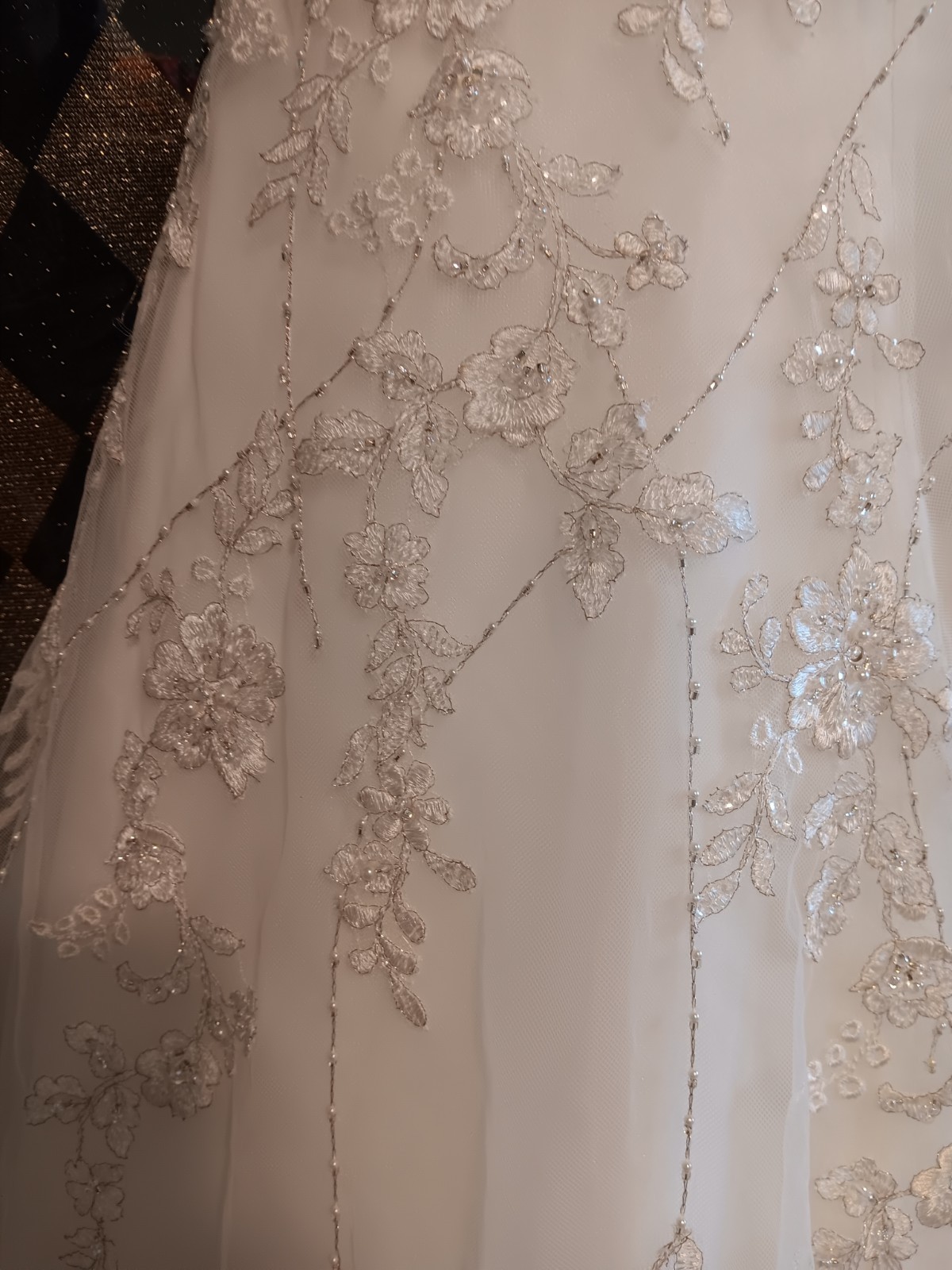 Mori Lee Wedding dress Embroided size 12 Pearl
