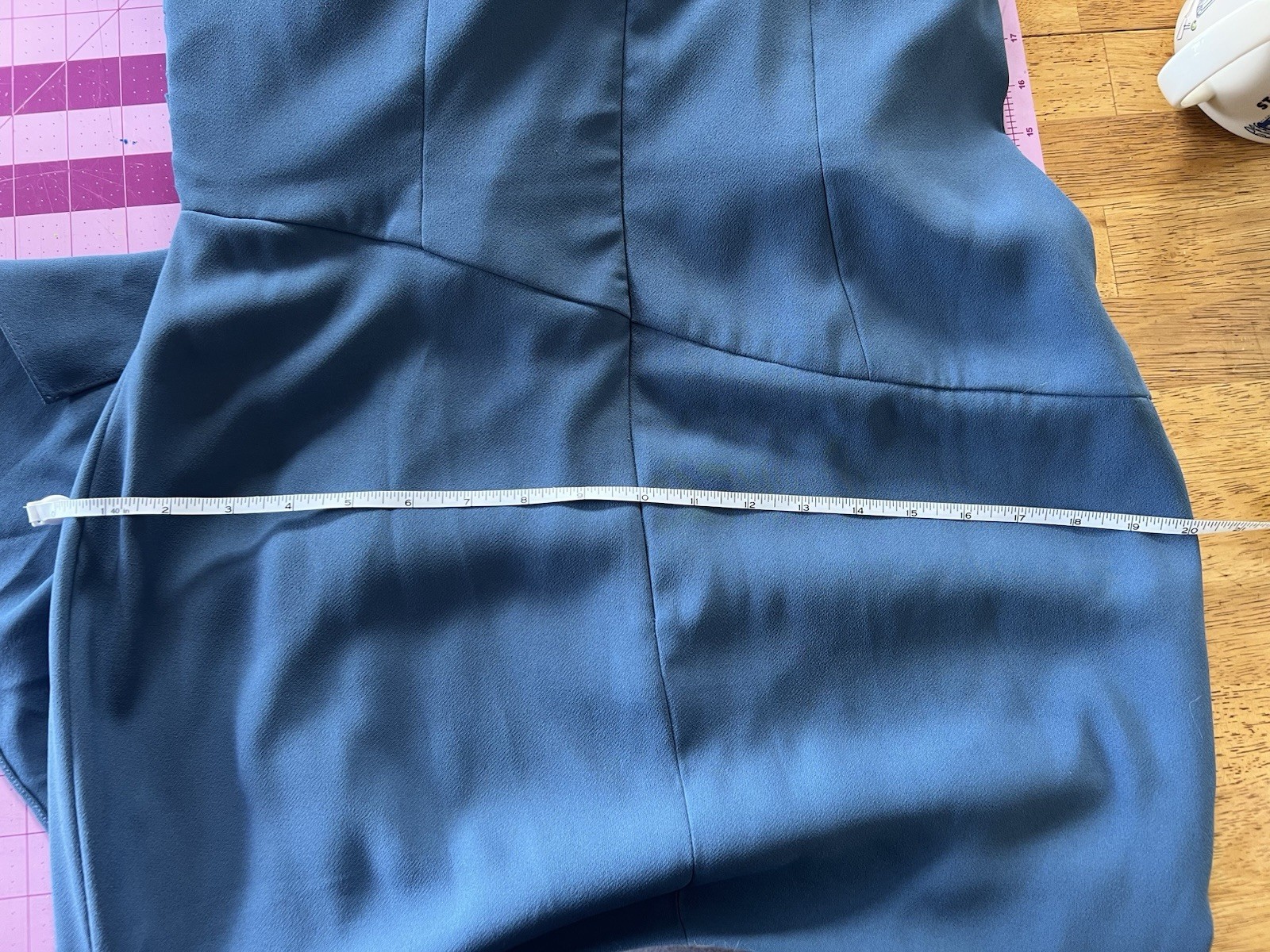 Elegant Blue Formal Off-Shoulder Dress Dress With Flattering Ruched Bodice