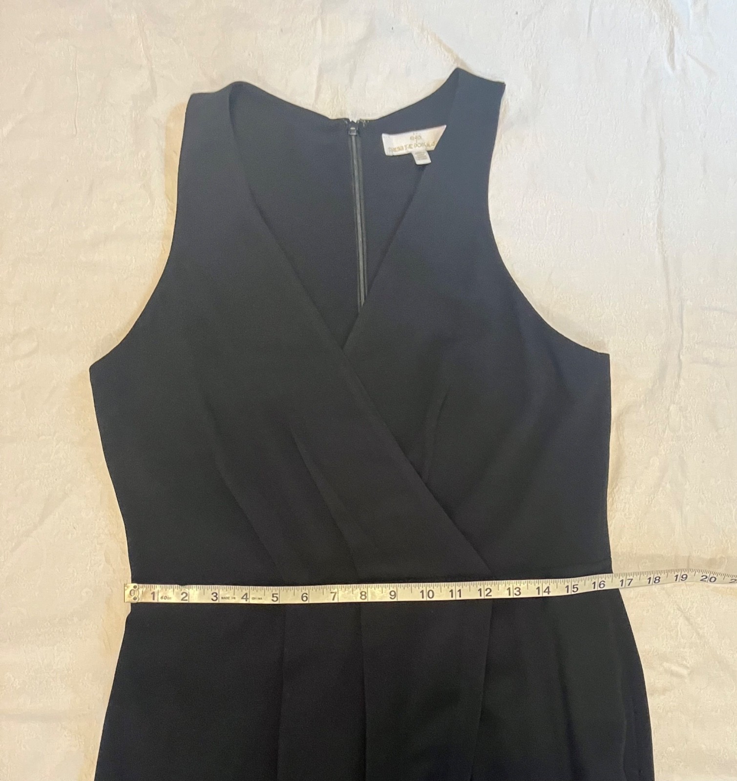 Dress The Population Black Ariel Faux Wrap Sleeveless Gown Maxi Dress XL