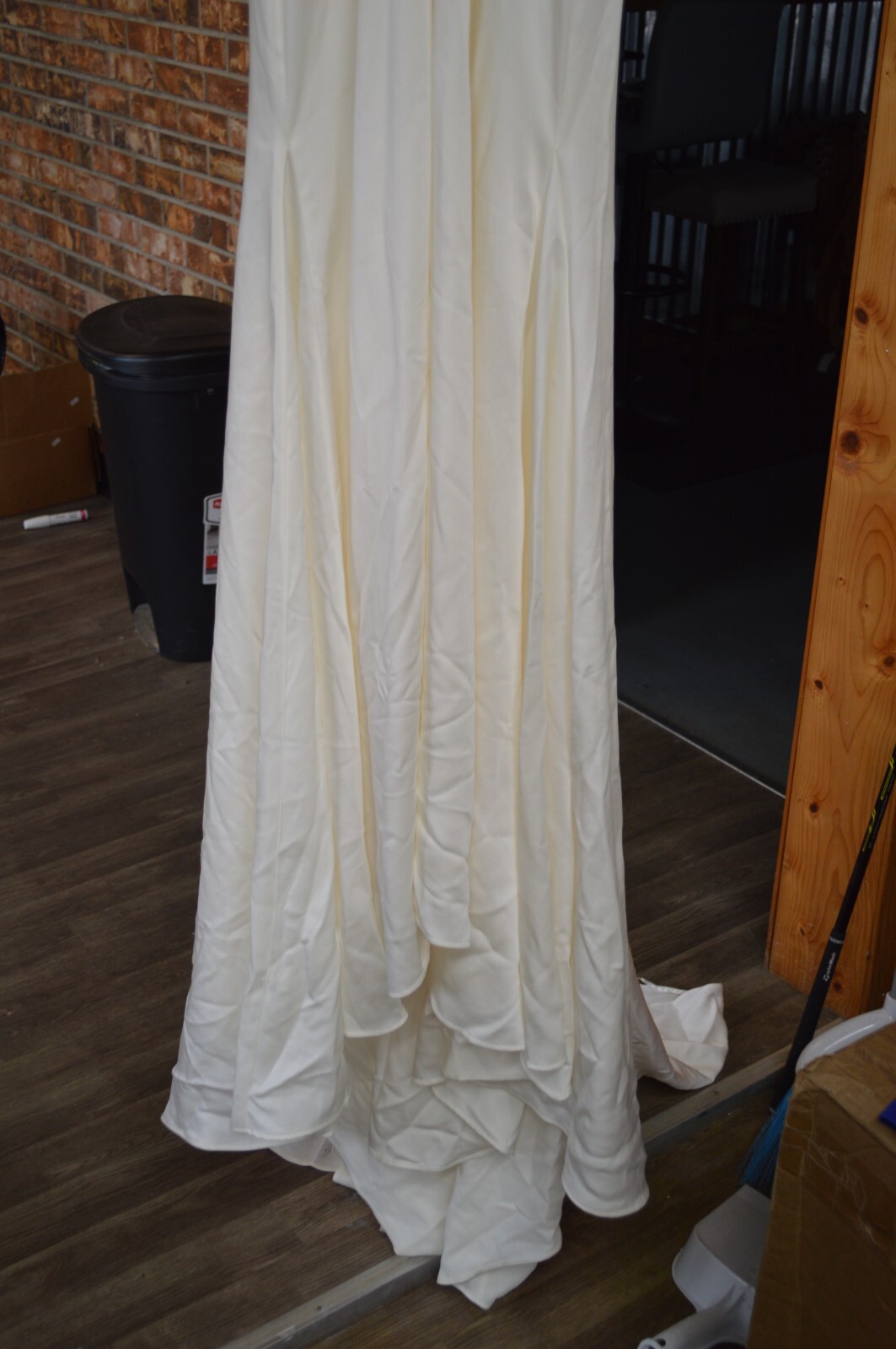 NEW Lovers Society Faye Off White Satin Wedding Gown UK 12/US 8