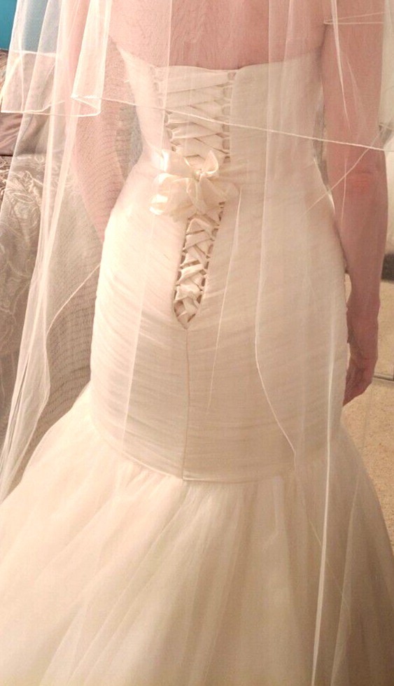Morilee Madeline Gardner 12 Ivory Mermaid Strapless Sweetheart Wedding Dress