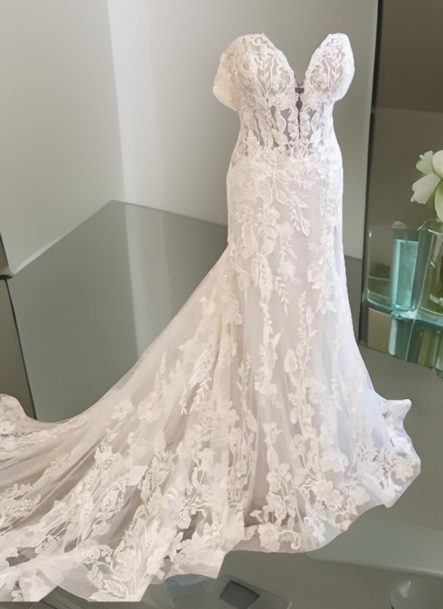 Mori Lee 2307 Blossom Wedding Dress Size 14 (street Size 12)