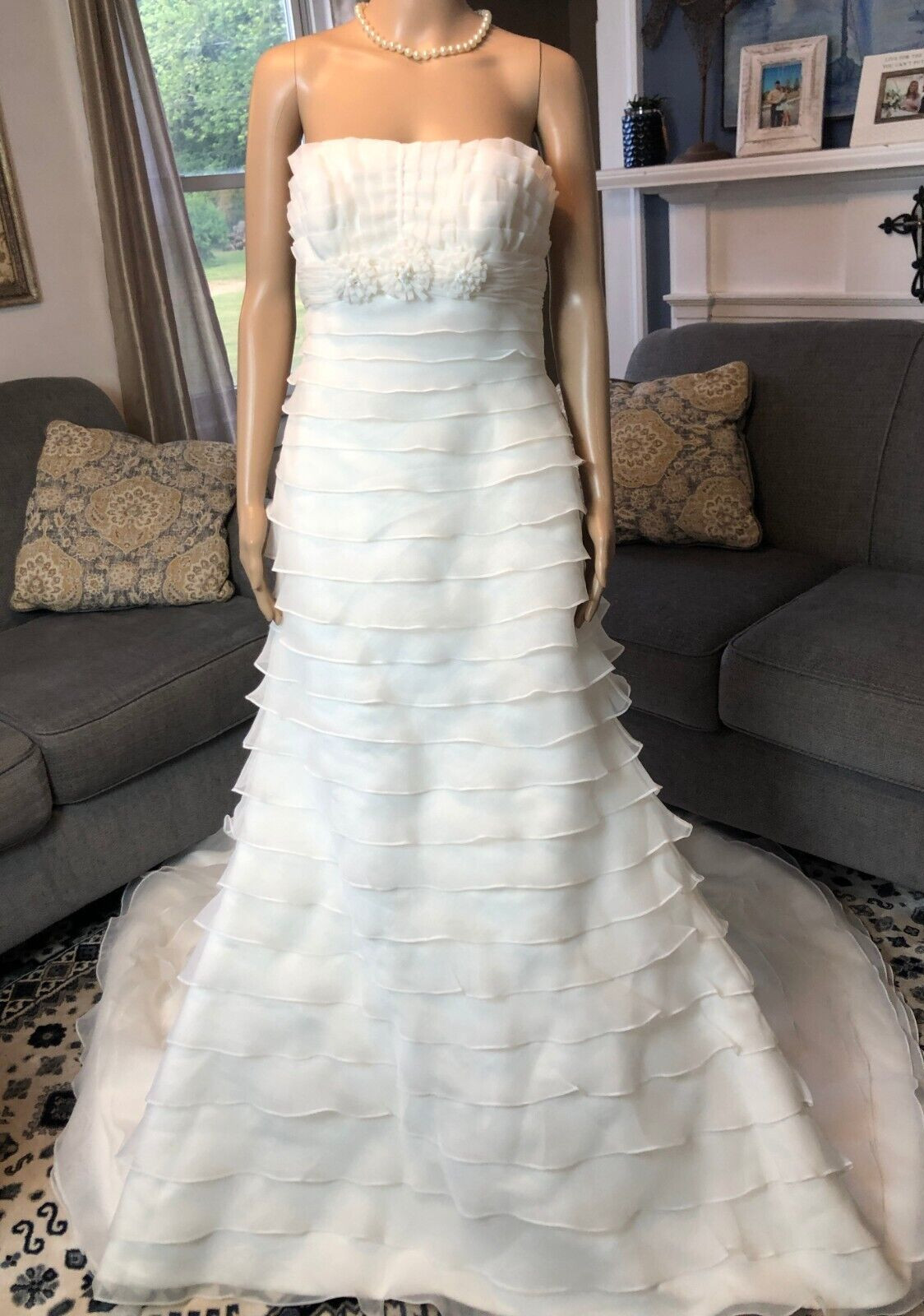 NEW La Sposa Strapless Wedding Gown Sz 10 NWT $1,200 Princess