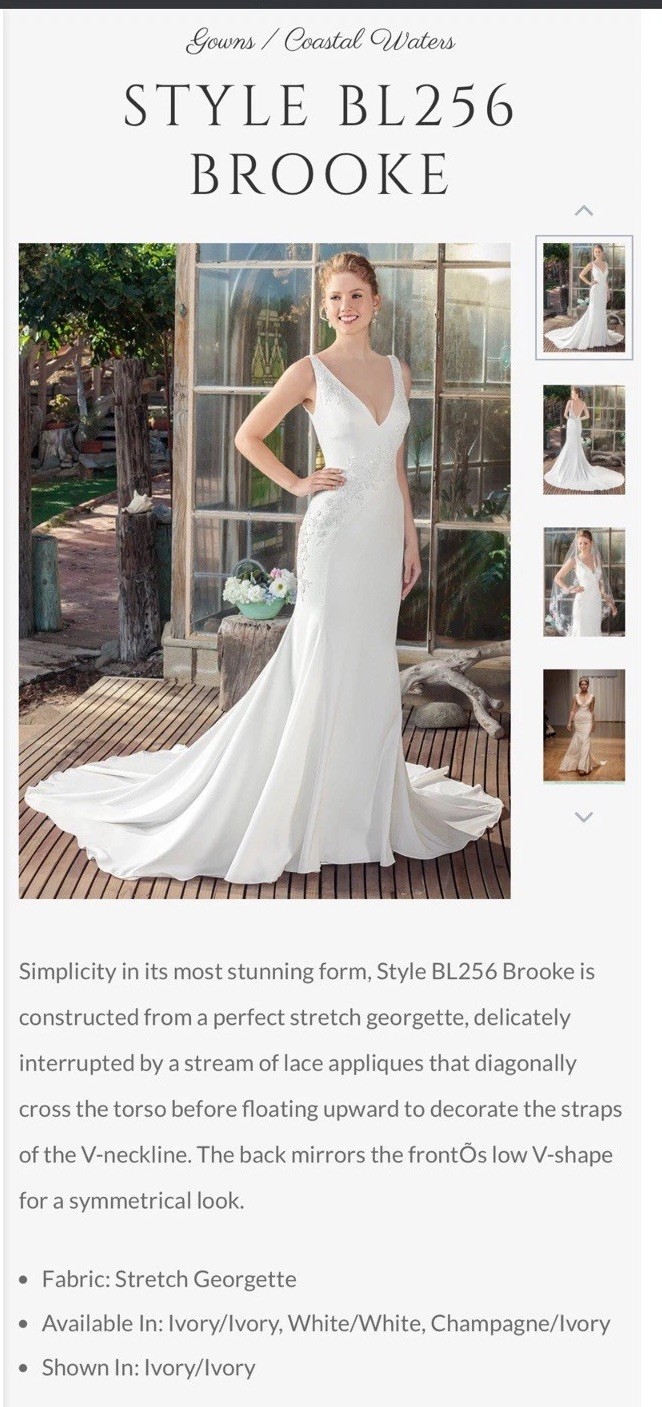 Worn Casablanca Bridal BL256 Brooke Size 8