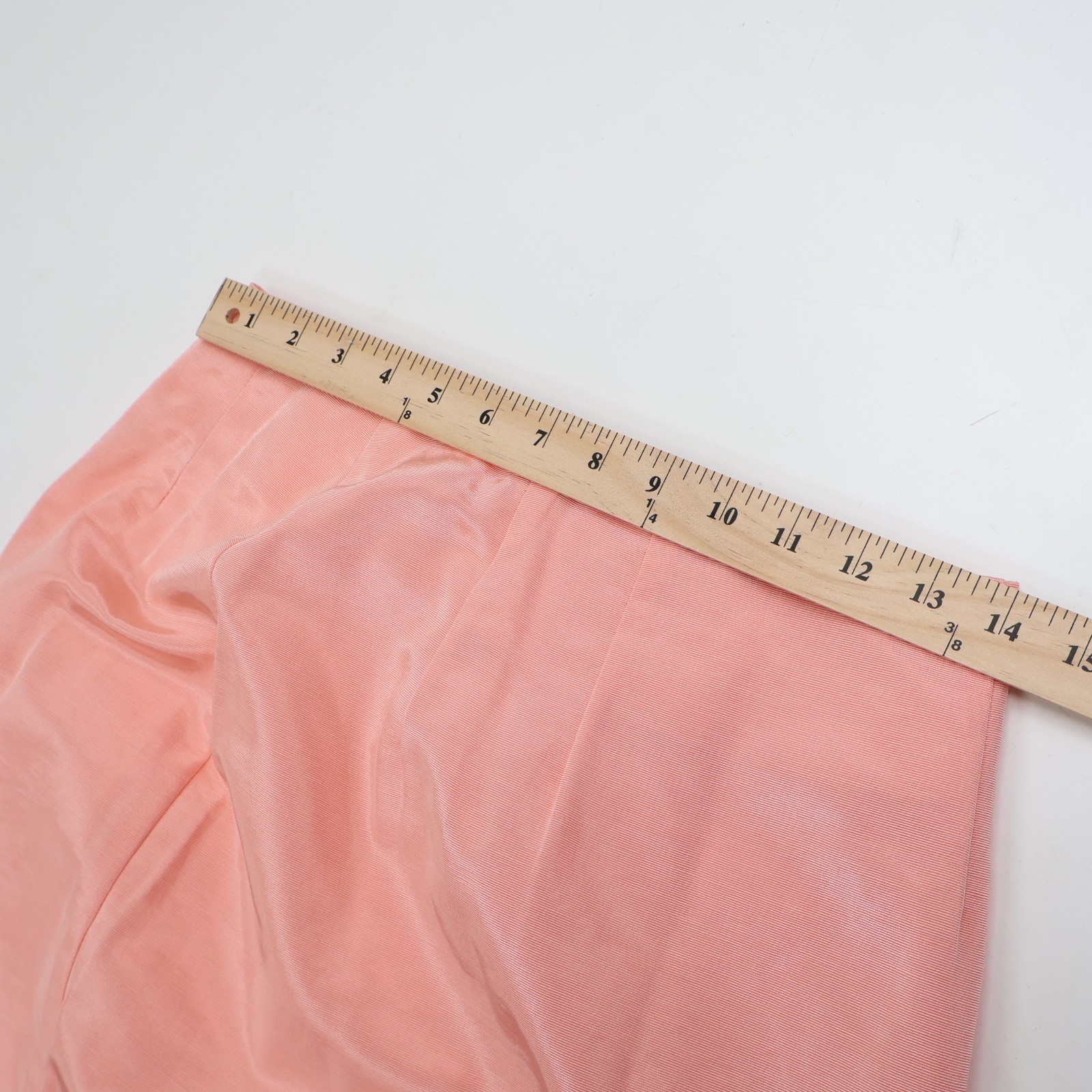 Vintage Two Piece Watters & Watters Women 10 Peach Jacket Skirt Suit