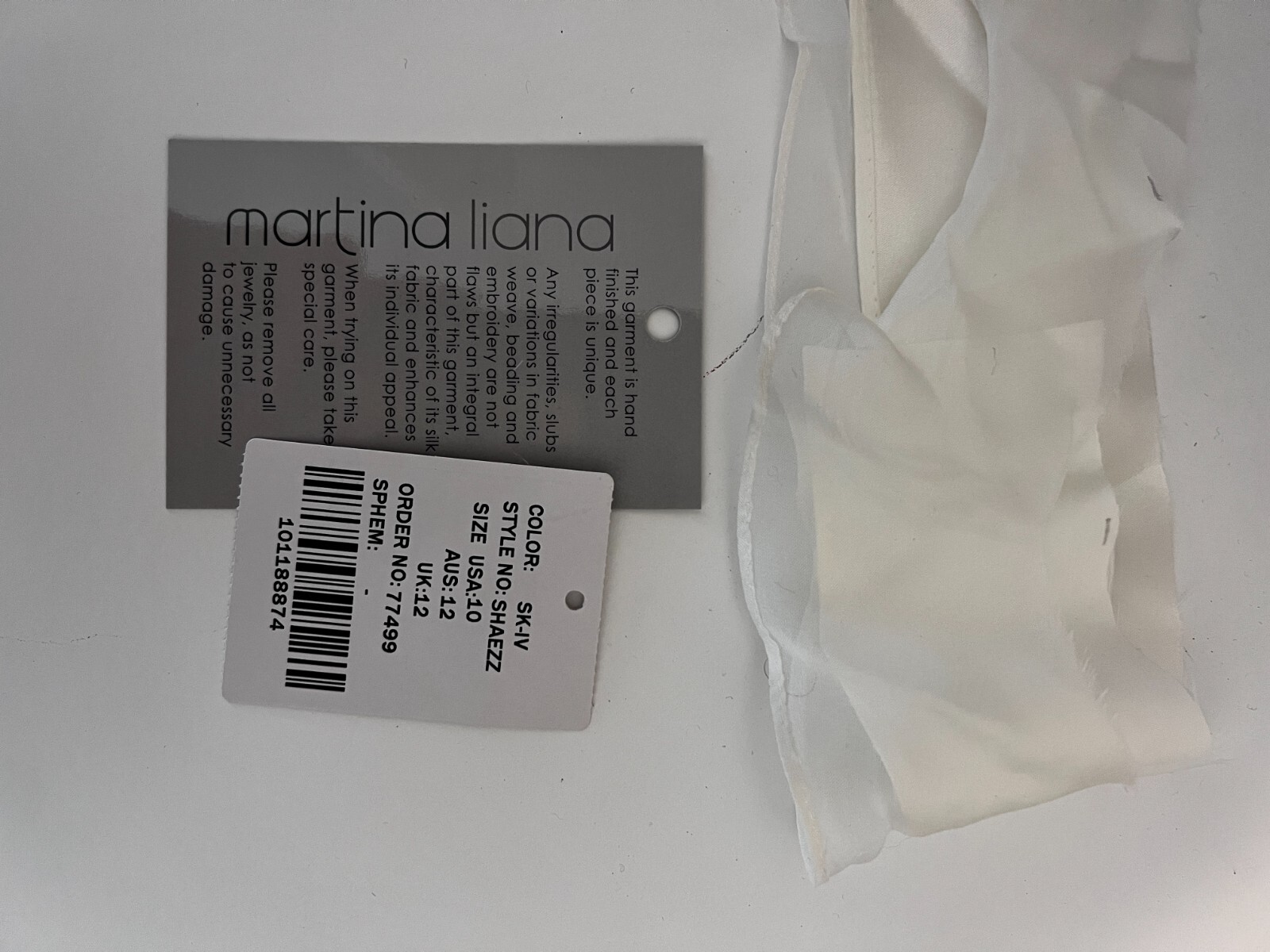Martina Liana Shae Skirt White Size 10/Street 6 – Lightweight Train Skirt