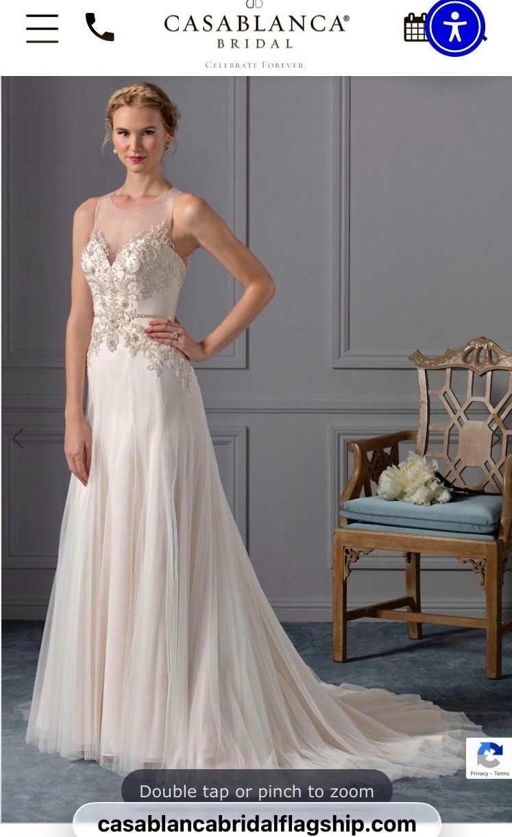 Casablanca Beloved Wedding Dress #BL237 / Celeste NWT Size 16