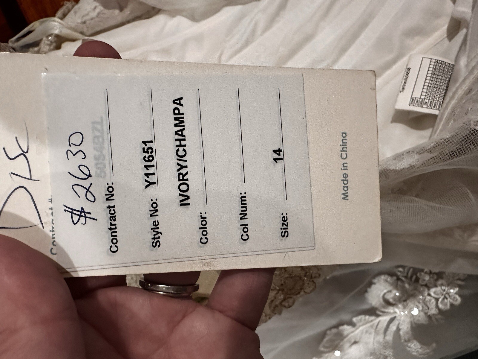 Sophia Tolli Wedding Dress Size 14 Embellished Sparkles Long Train Form Fitting