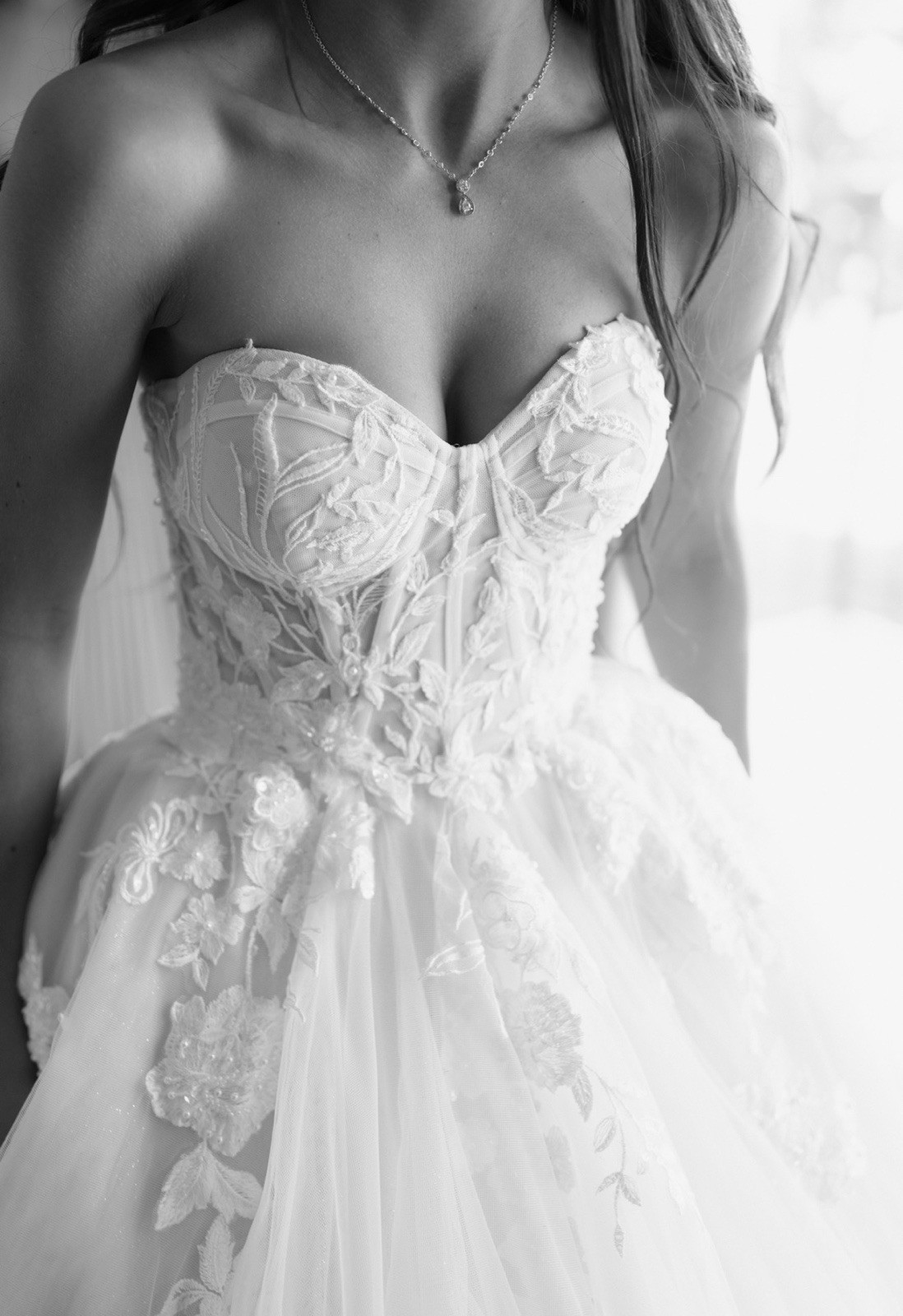 Martina Liana Wedding Dress Size 0–2 | Custom Altered | Bustled | New