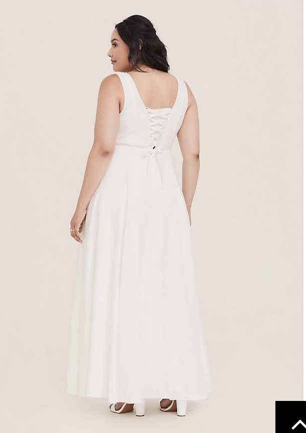 NWT Torrid Ivory Jacquard 4x Sweetheart Corseted Wedding Gown Crinoline Sz 24