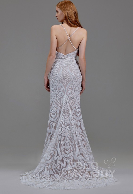 New Cocomelody Linda Removeable Tulle Train Wedding Dress LD5780 Size 12