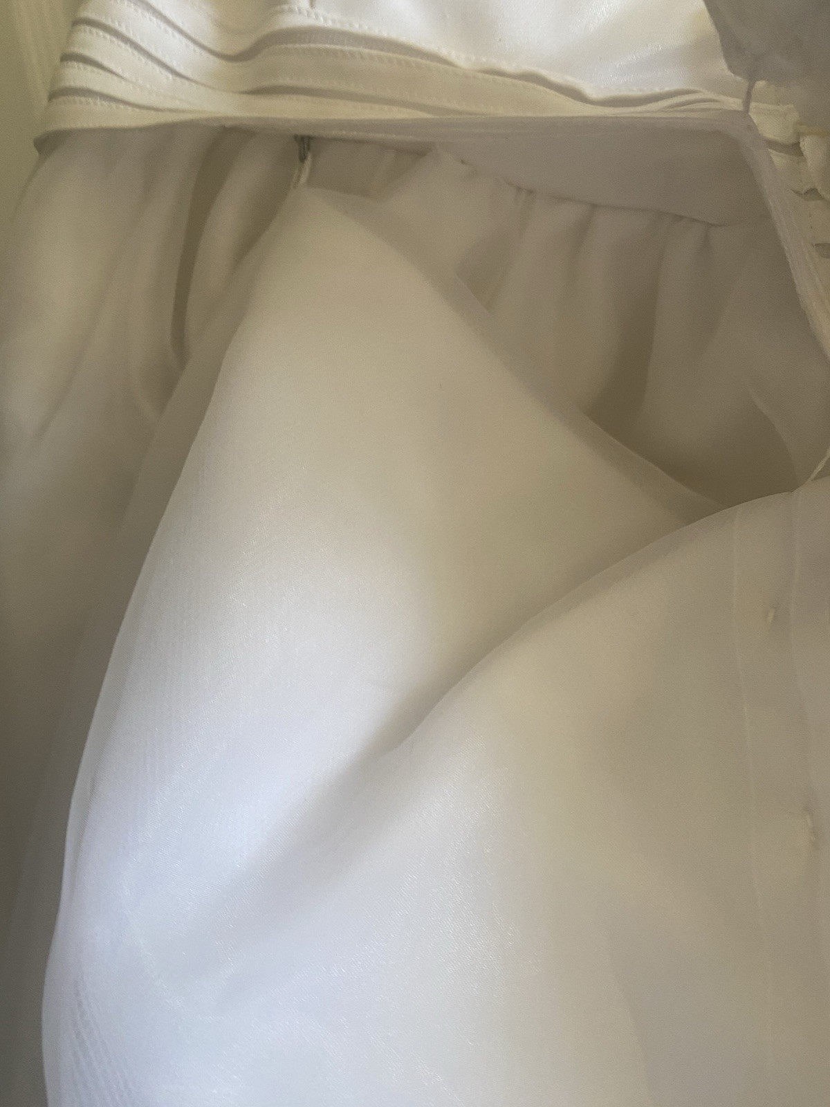 Y2K VTG Halter High Neck Wedding Dress By Forever Yours Size 8 Modern Simplicity