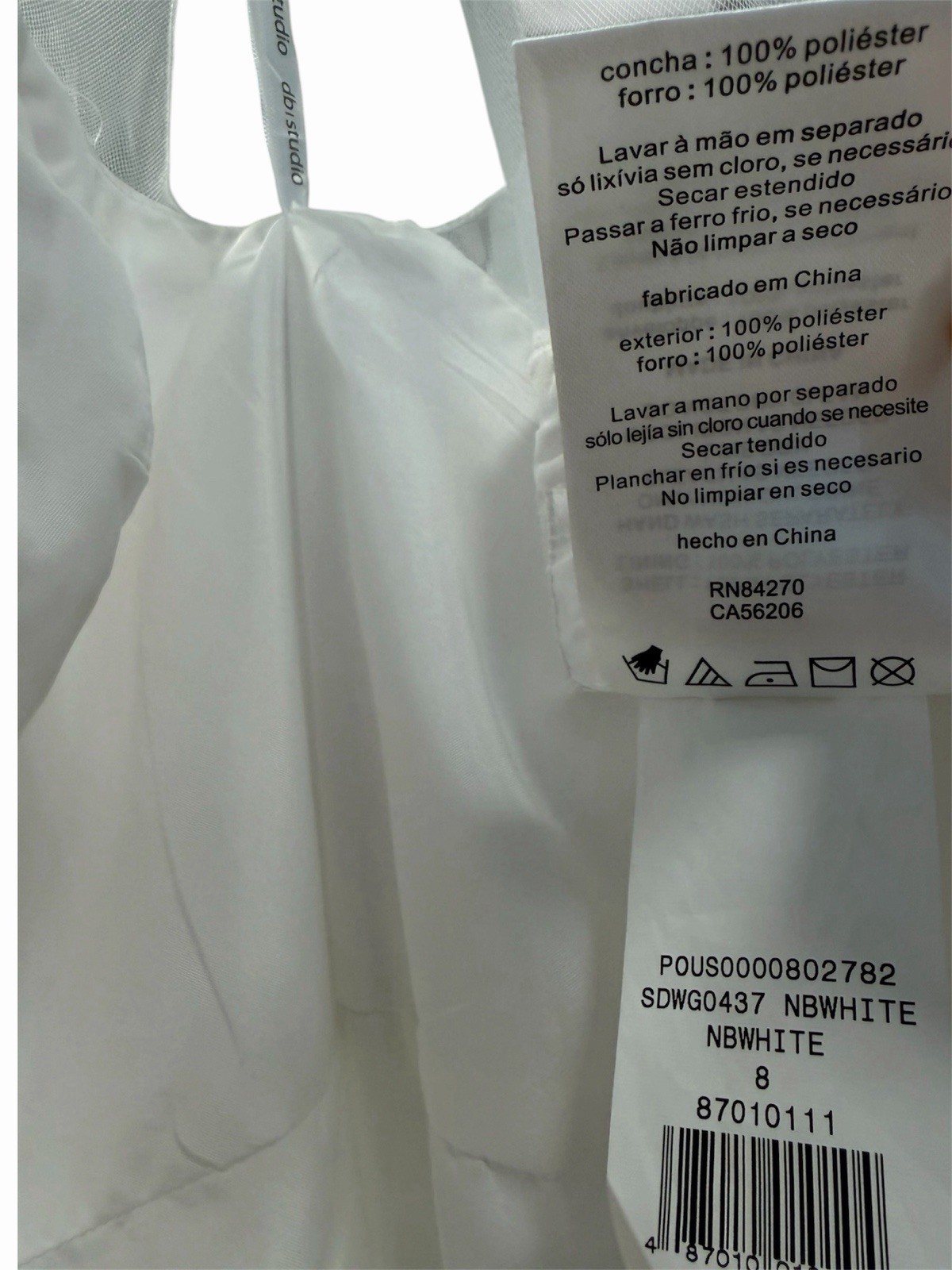Women’s Wedding Dress Size 8 (My Size M) White