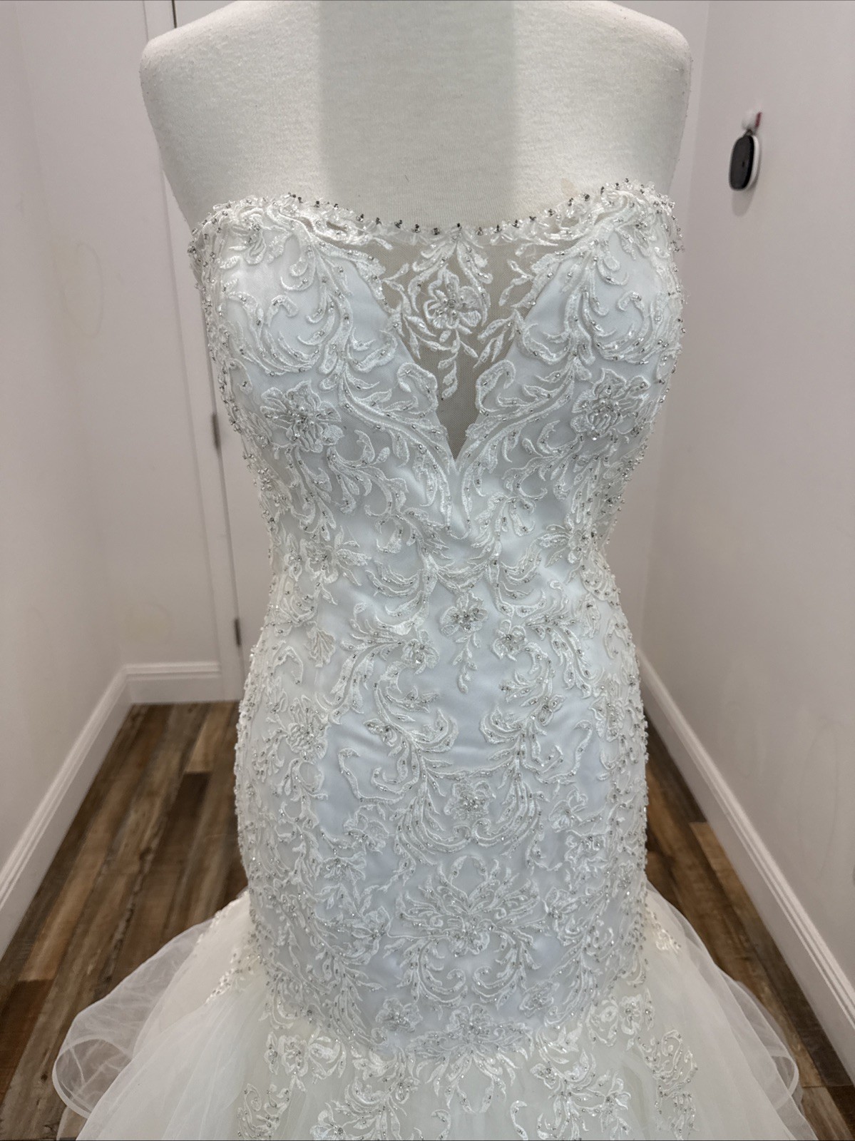 Wedding Dress Size 14 Off White Color