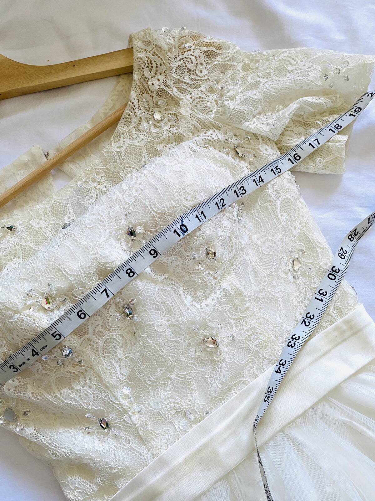 wedding dress mermaid Veil Tail See Thru. Brand New No Tag.