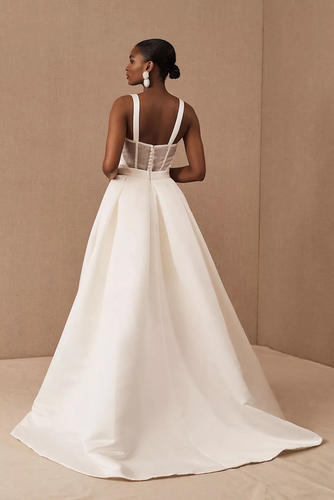 Nouvelle Amsale x BHLDN Ivory Square Neck Wedding Dress (Size 2; NWT Unaltered)