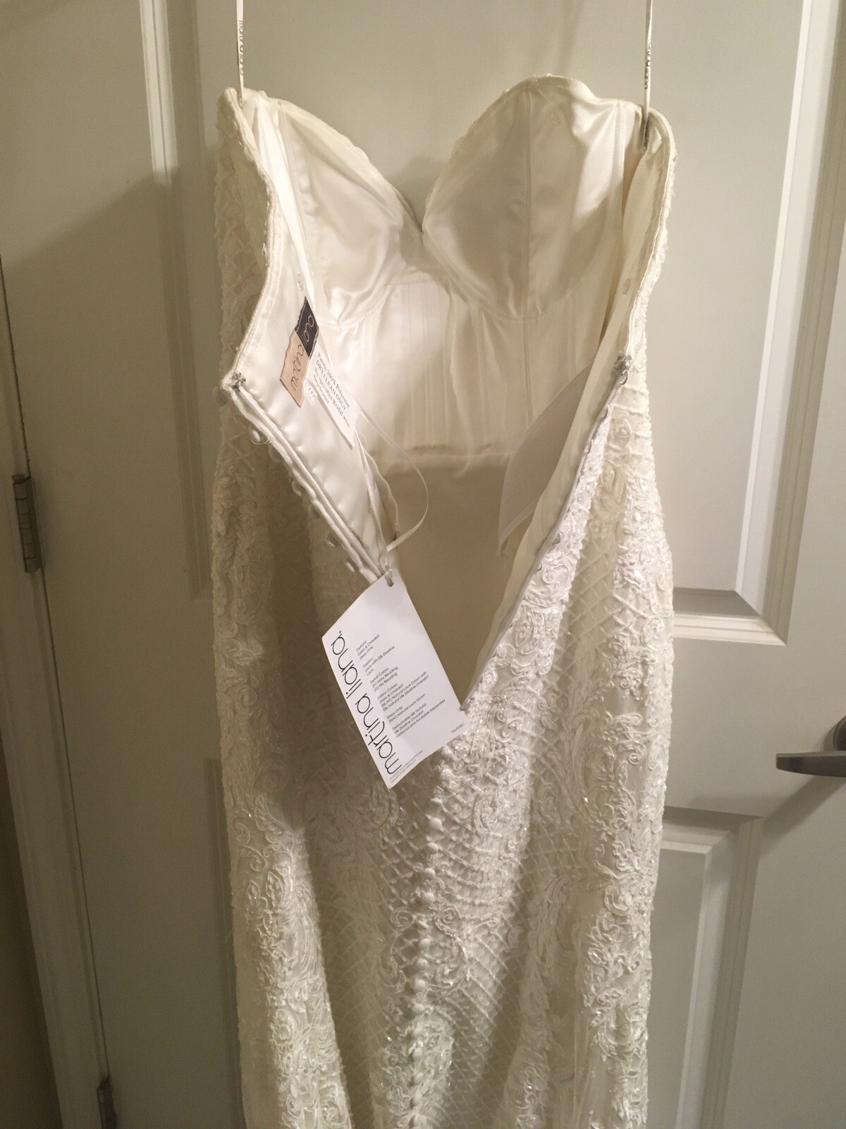 Martina Liana Wedding Dress Size 14 (Style 909, original store price $4,000)