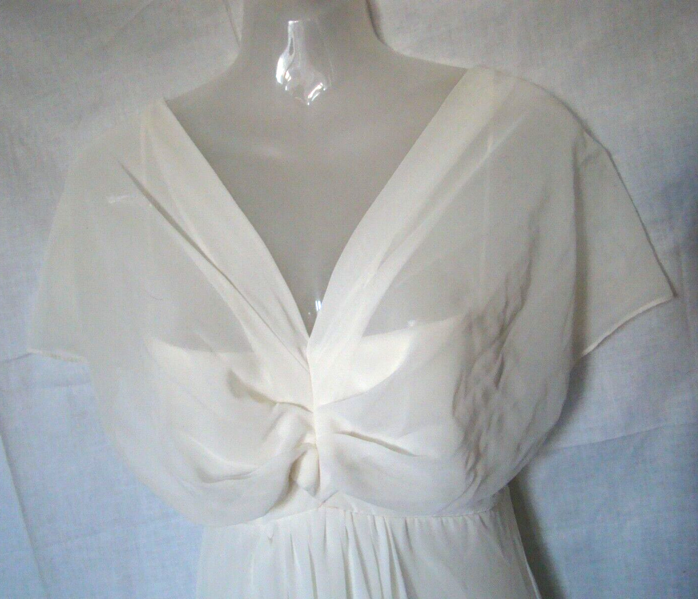 Maria Bonita Chiffon Spaghetti Strap Long Ball Gown sz. S USA NWT
