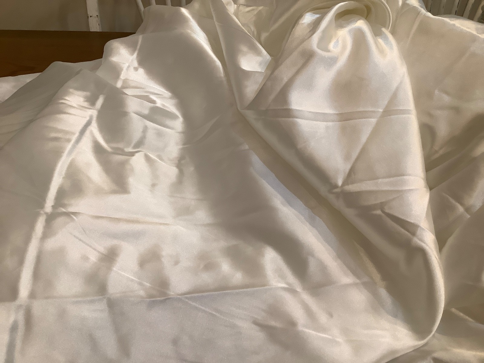 Size 12 White Lace Chiffon New Full-Length Wedding Dress