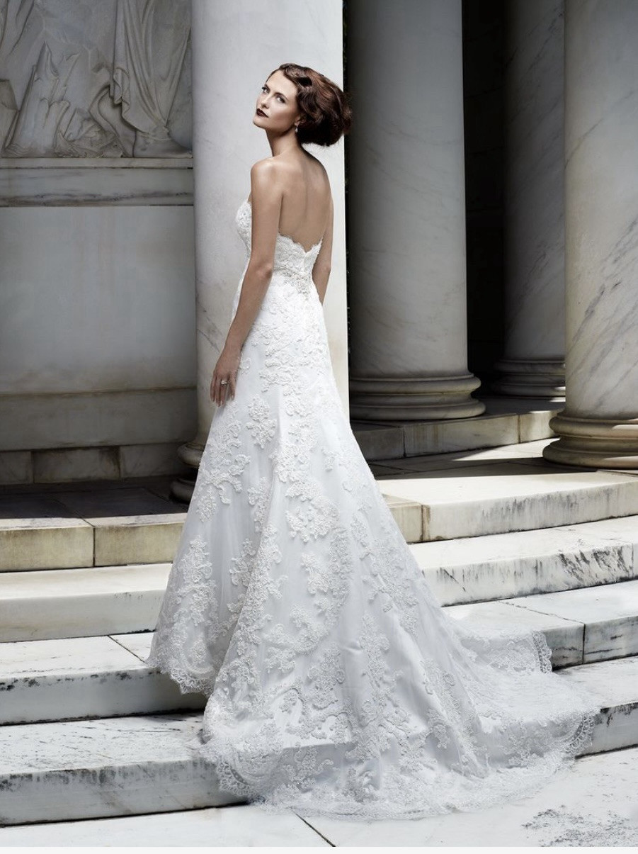 Casablanca 2072 Empire A-line Size 10 Wedding Dress