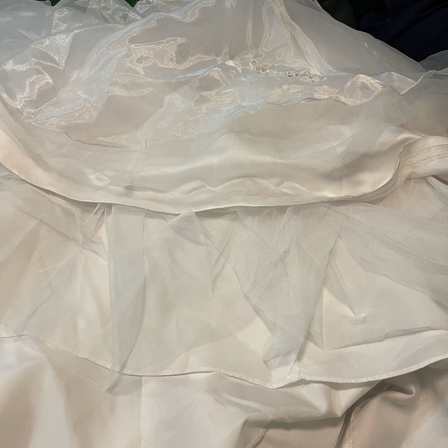 Maggie Sottero Haute Couture Imperial Gown Off Shoulder Wedding Dress Size 0
