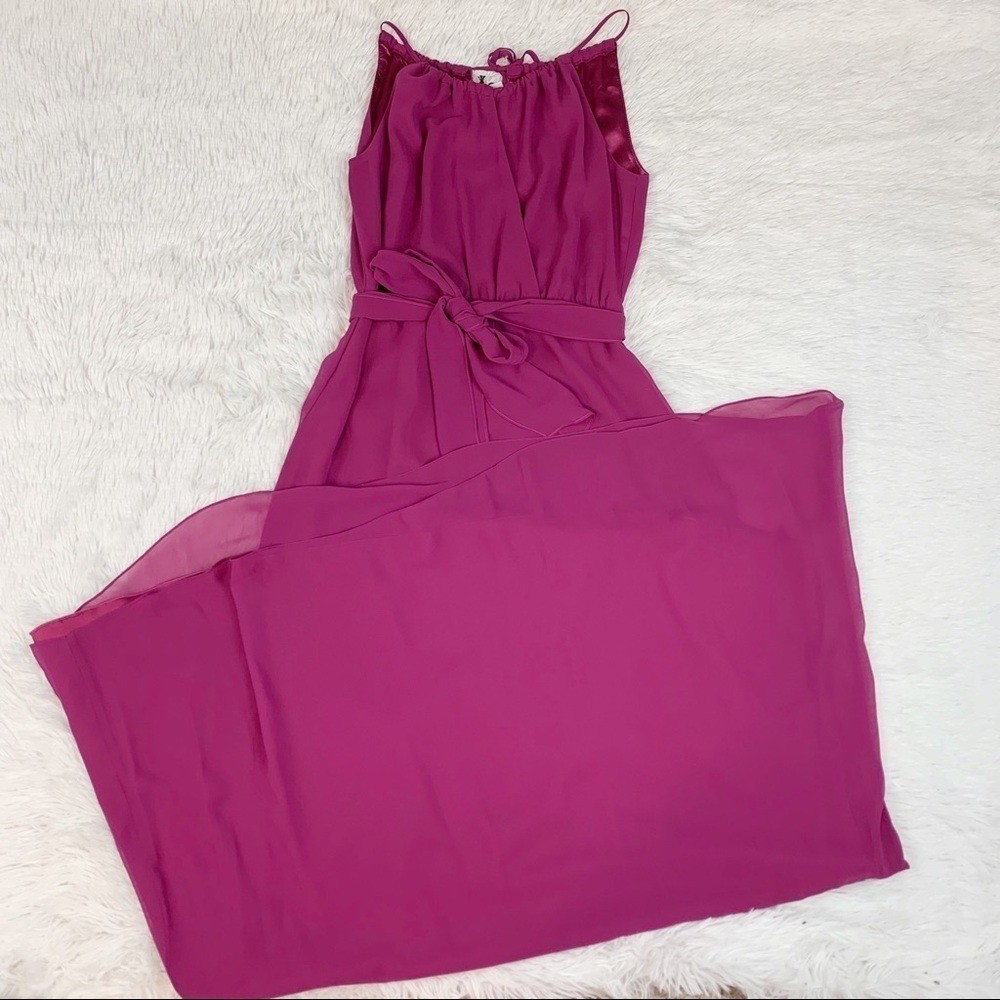 Ceremony new halter neck Blair maxi dress elastic waist in pink women’s M