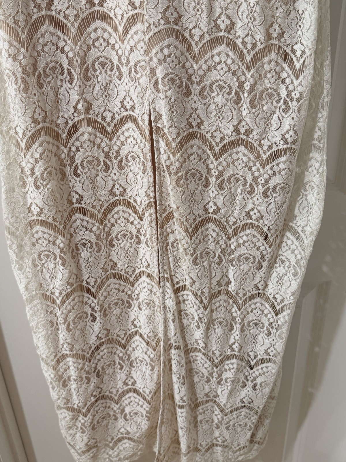 Like a Fairytale White Lace Maxi Dress | Romantic Boho Bridal Wedding Size L